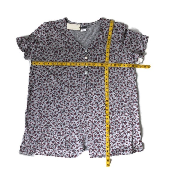 Great Times Maternity Short Sleeve Floral Tee XL - Picture 4 of 7